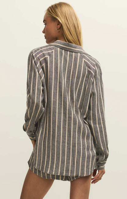 Perfect Linen Striped Top