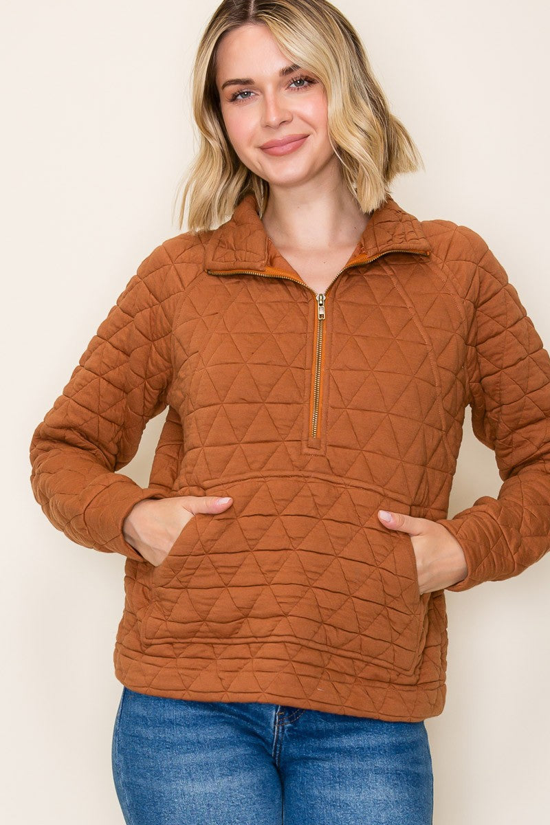 Quilted Pullover