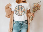 Floral Happy Face Tee | Floral T Shirt