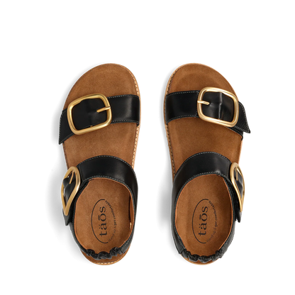 On the Double Sandal - Black