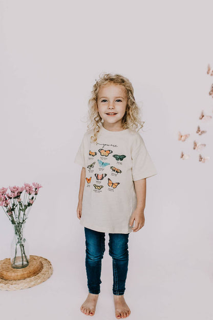 Butterfly Affirmation Tee for Girls