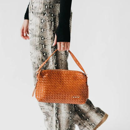 Harper Woven Shoulder Bag
