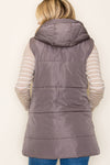 Gun Metal hooded Vest