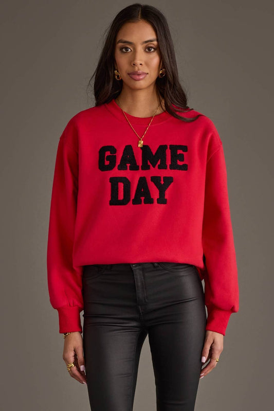 Red & Black Game Day Sweatshirt