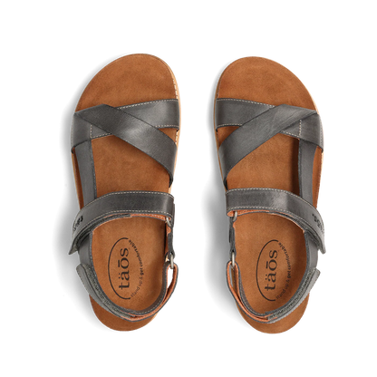 Sideways Sandal - Steel