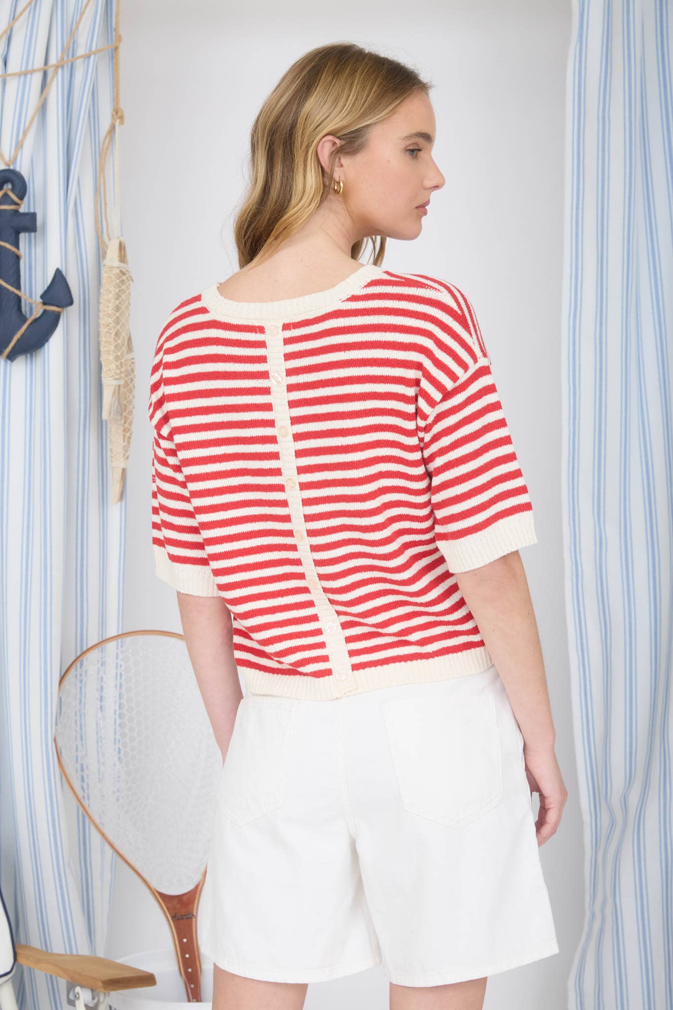 Striped Knit Sweater