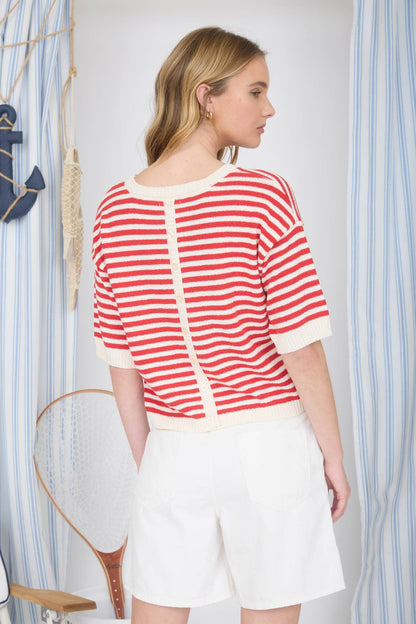 Striped Knit Sweater