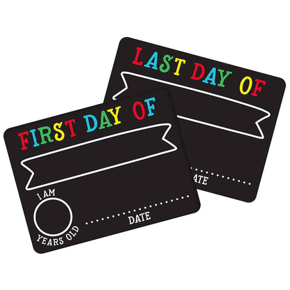First And Last Day of School Photo Sharing Chalkboard Signs