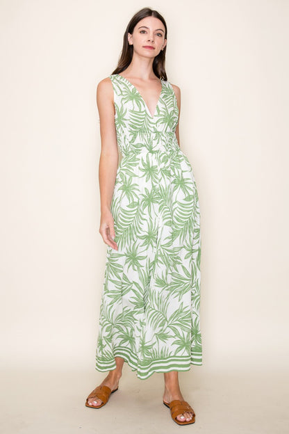 Tropical Print Jumpsuit