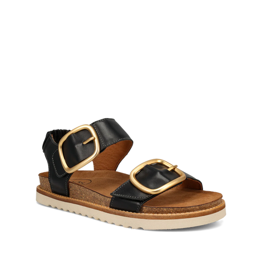 On the Double Sandal - Black