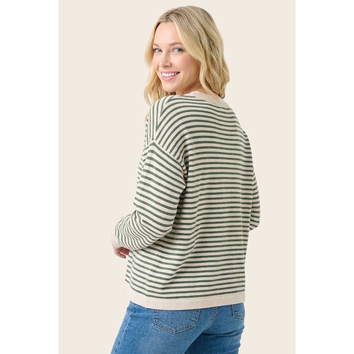 Striped Reglan Sweater
