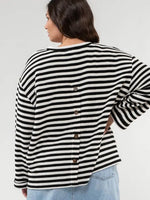 Nora Back Button Knit Top