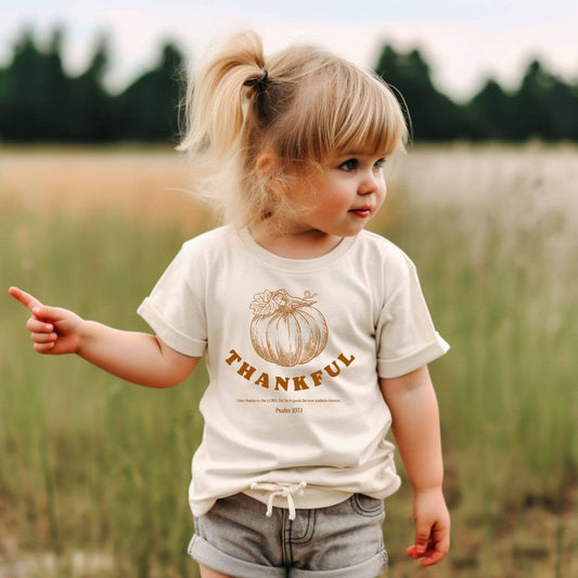 Thankful Pumpkin- Christian Fall Kids Shirts