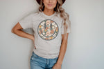 Floral Happy Face Tee | Floral T Shirt