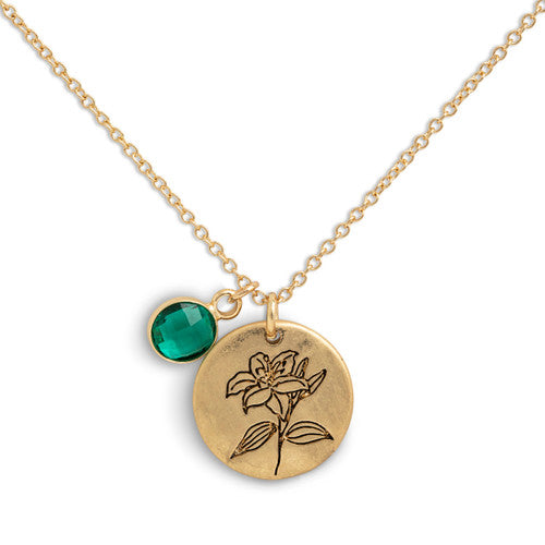 Birthstone Charm Necklace