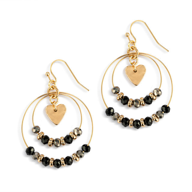 Beaded Love Earrings
