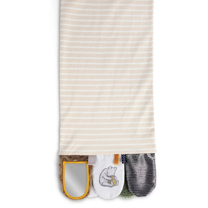 Mommy & Me Activity Scarf - Tan and Blue