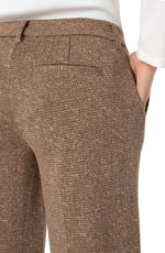 Kelsey Wide Leg Trouser - Herringbone