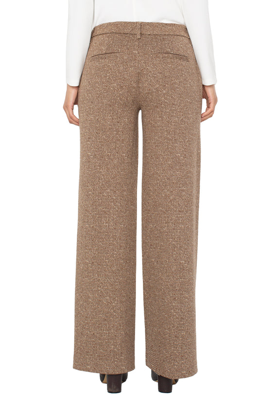Kelsey Wide Leg Trouser - Herringbone