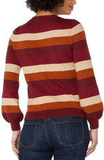 Longsleeve Striped Crew Neck Sweater