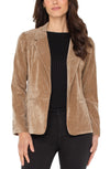 Fitted Velvet Blazer