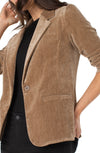 Fitted Velvet Blazer