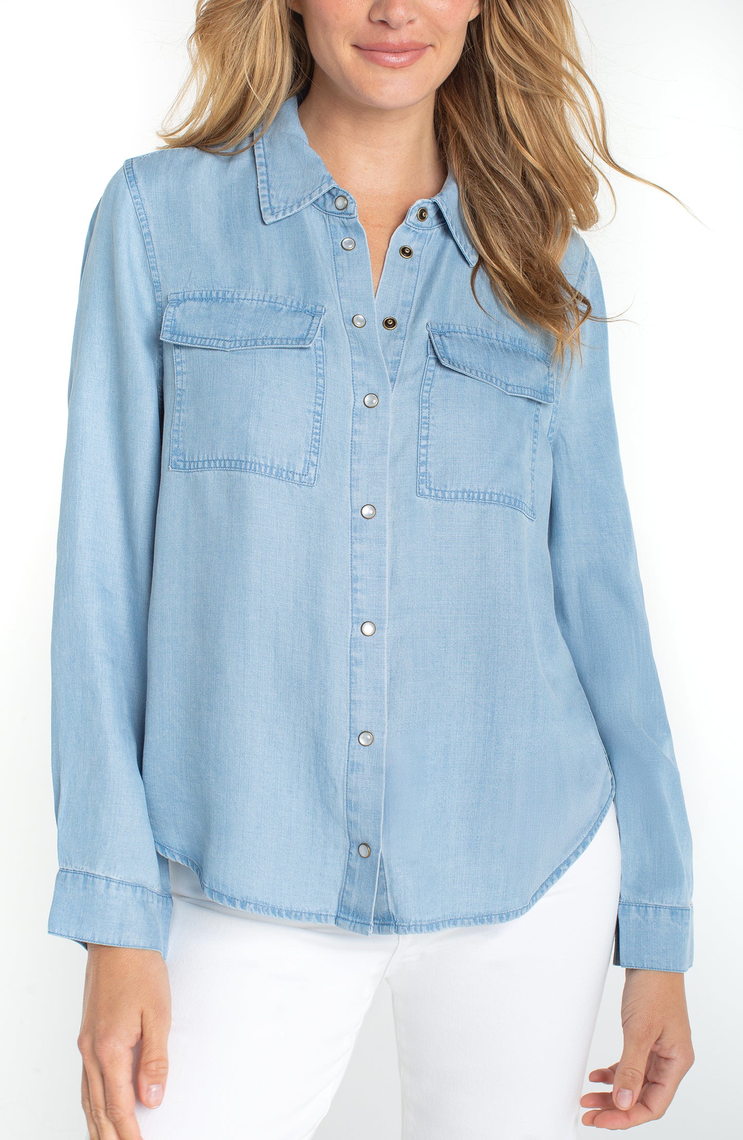 Liverpool Snap Chambray