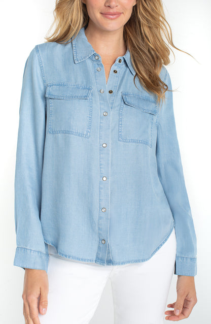 Liverpool Snap Chambray