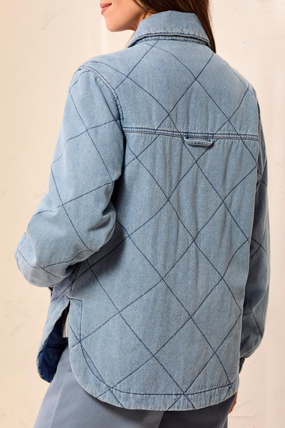 Xena Quilted Denim Jacket