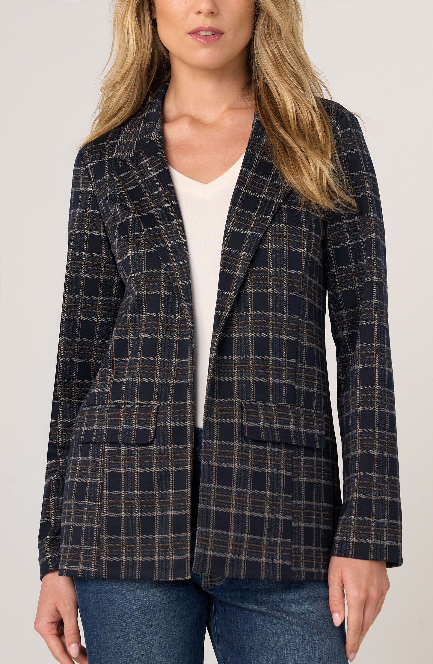 Jade Navy Boyfriend Blazer