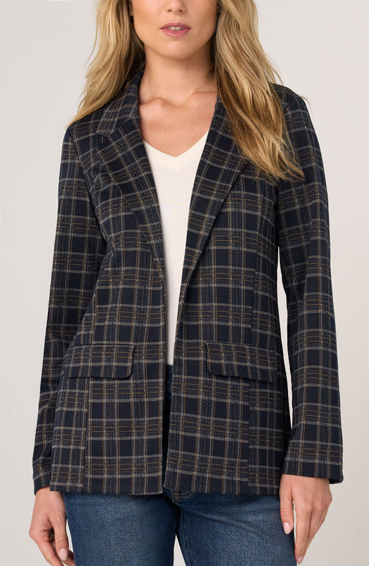 Jade Navy Boyfriend Blazer