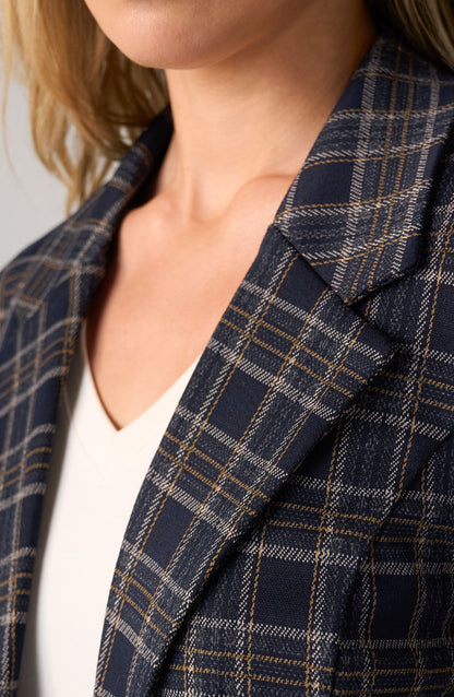 Jade Navy Boyfriend Blazer