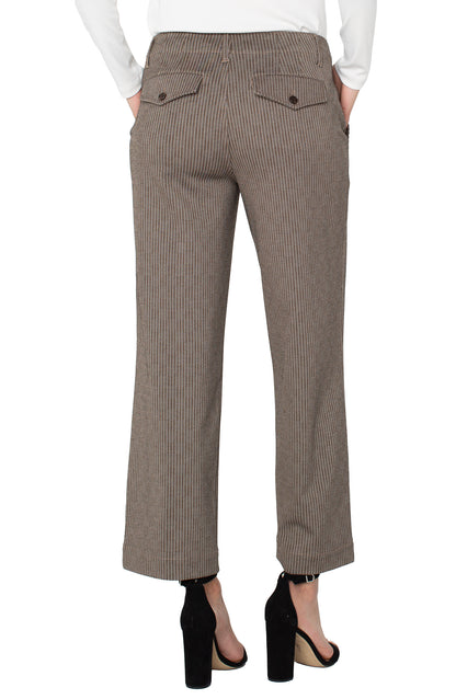Brown Pin-Stripe Trouser - Clearance No Returns