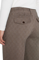 Brown Pin-Stripe Trouser