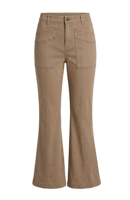 High Rise Flare W/ Patch Pockets
