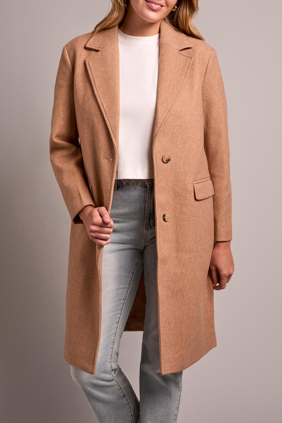 ULTRA-SOFT BRUSHED KNIT FOOLER COAT