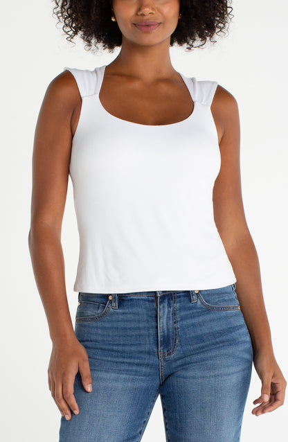 Sleeveless Built in Bra Top