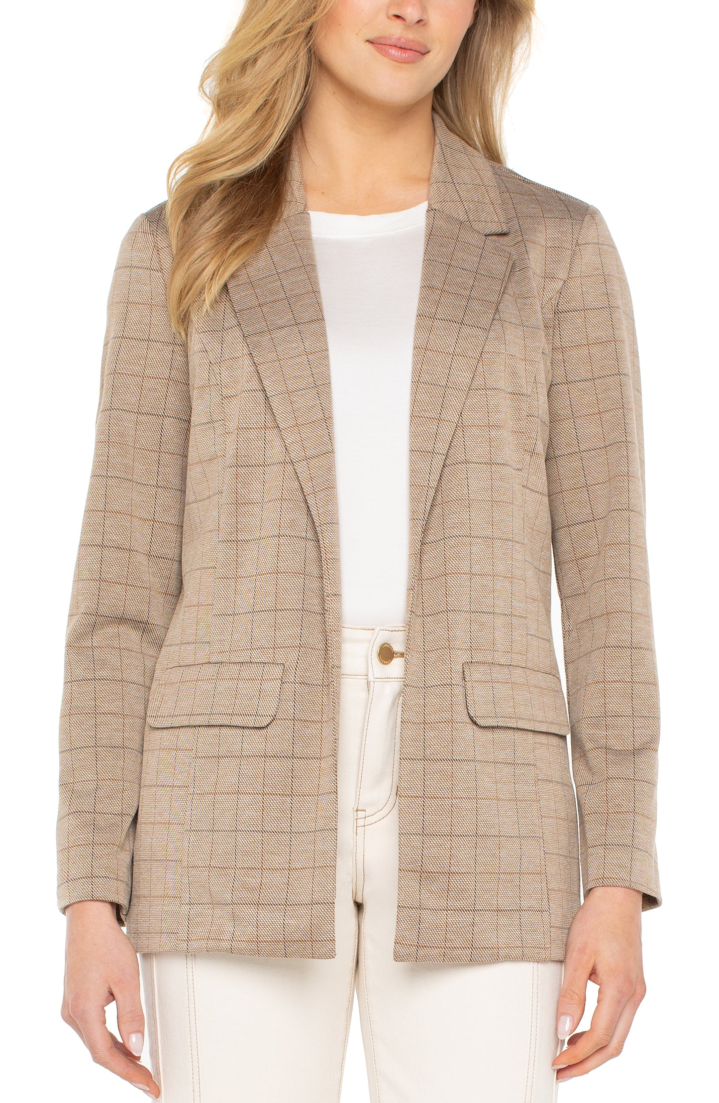 Plaid Boyfriend Blazer