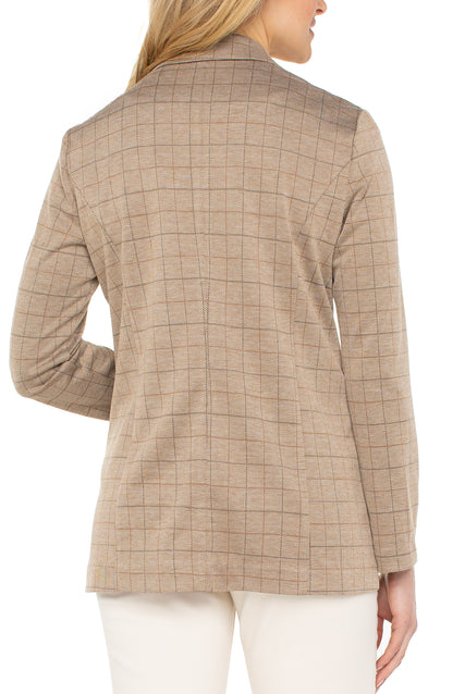 Plaid Boyfriend Blazer