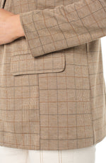 Plaid Boyfriend Blazer