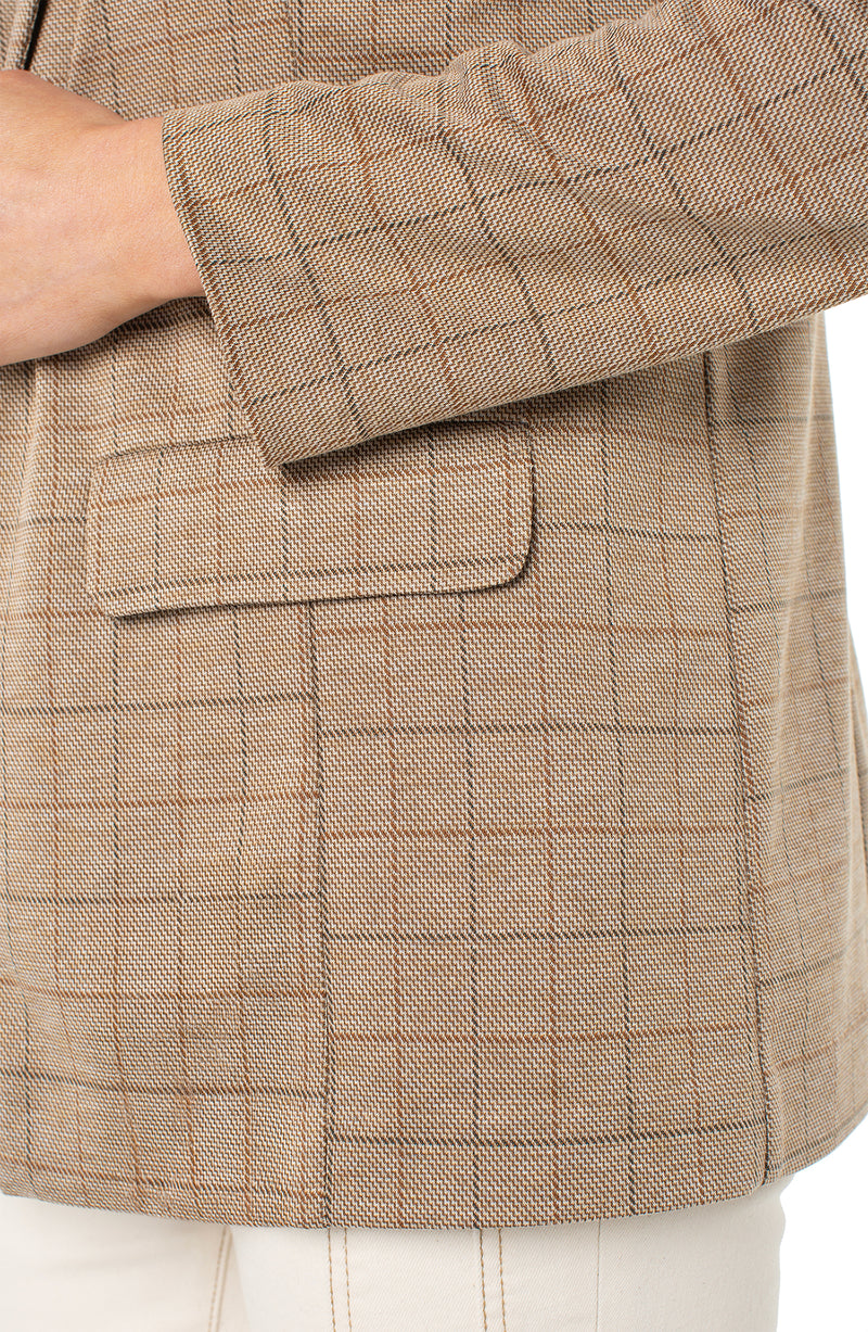 Plaid Boyfriend Blazer