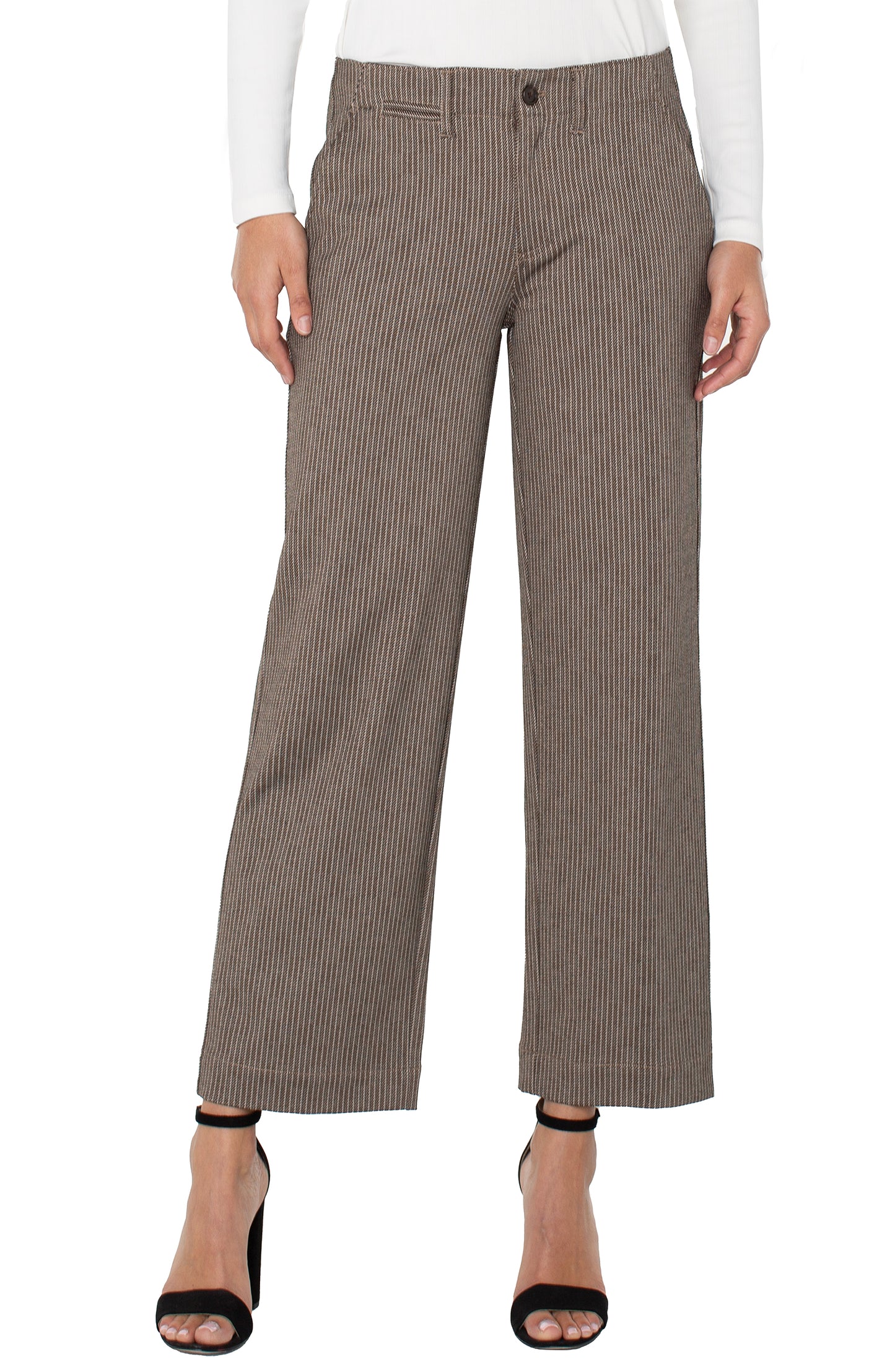 Brown Pin-Stripe Trouser - Clearance No Returns