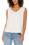 Shirred Detail Knit Tank